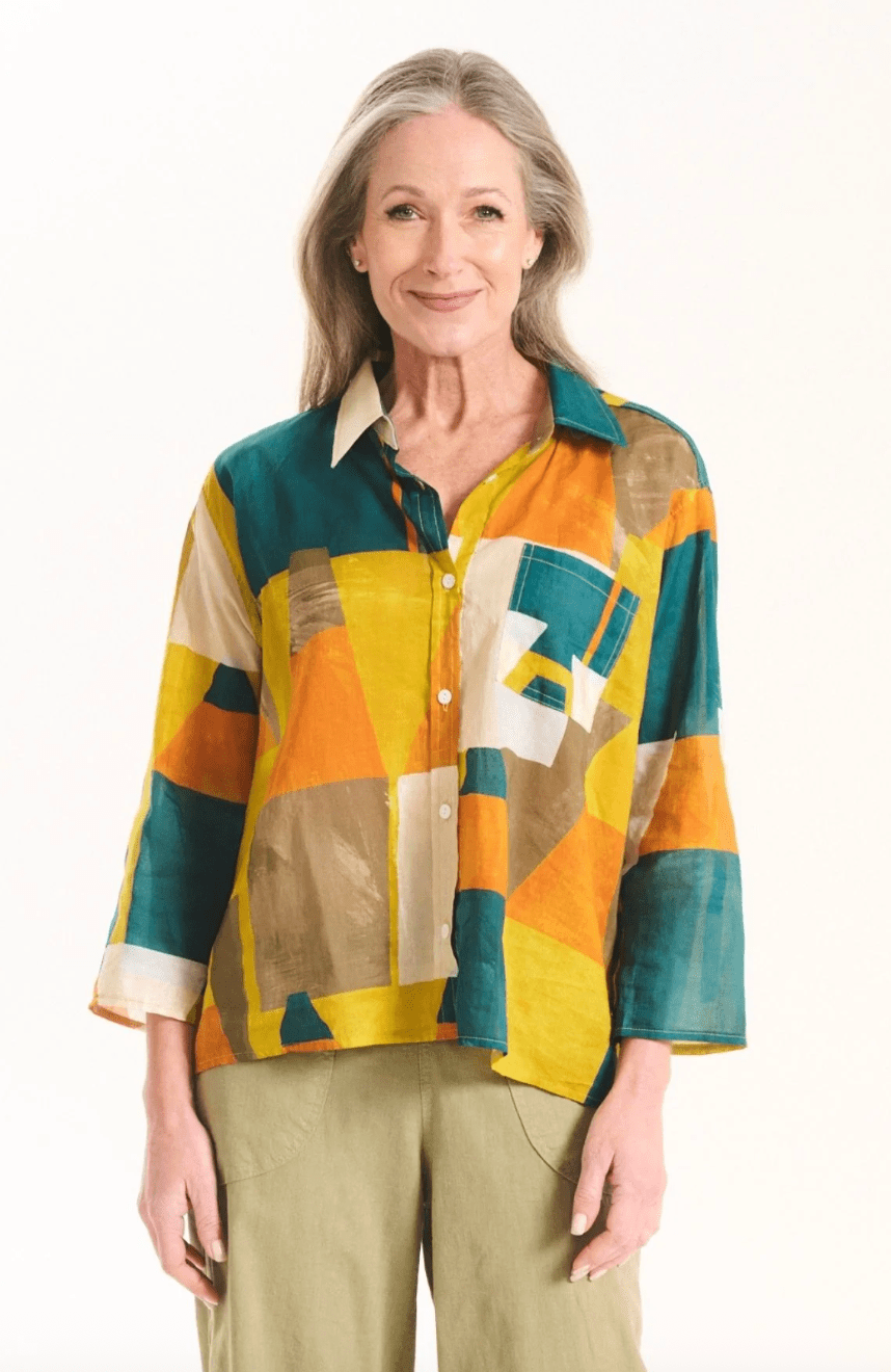 Olga De Polga Kasbah Tales Shirt Teal