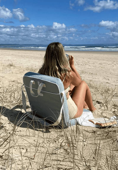 Sunnylife Take Anywhere Folding Chair-Sea Sage