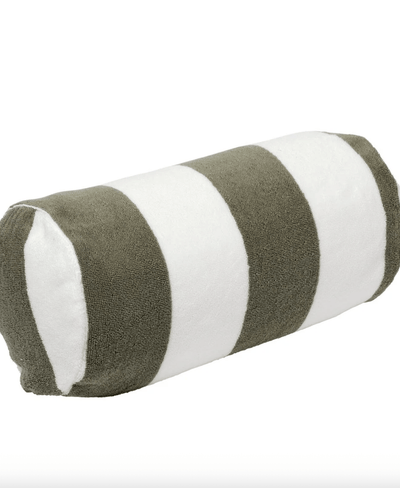 Sunnylife Inflatable Beach Pillow The Vacay Olive Stripe