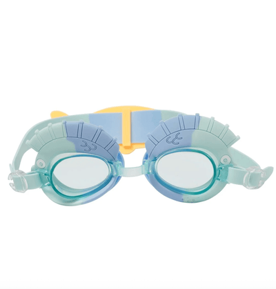 Sunny life Kids Swim Goggles-Finn the Fish Aqua Blue