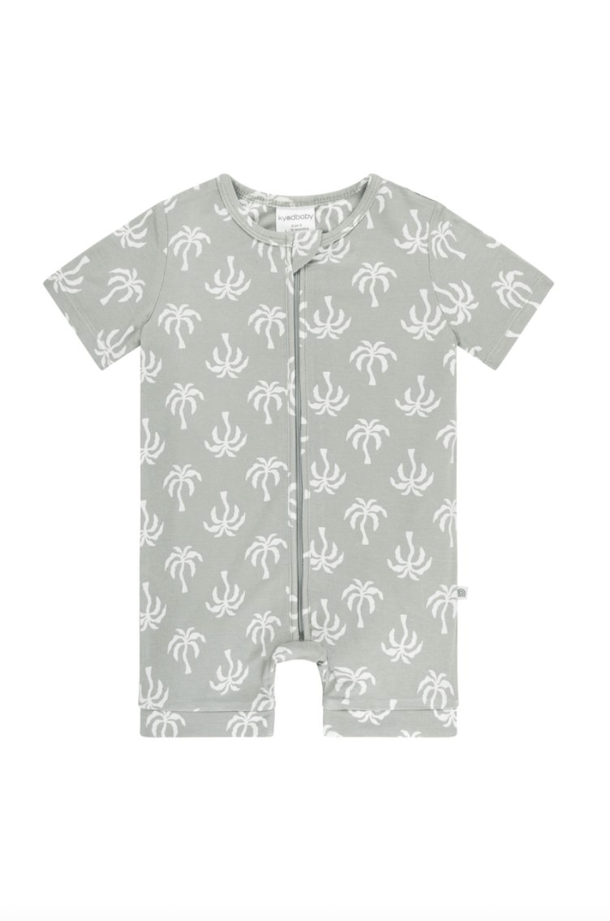 Kynd baby Day or Night Onsie Short Sleeve-Palm Tree