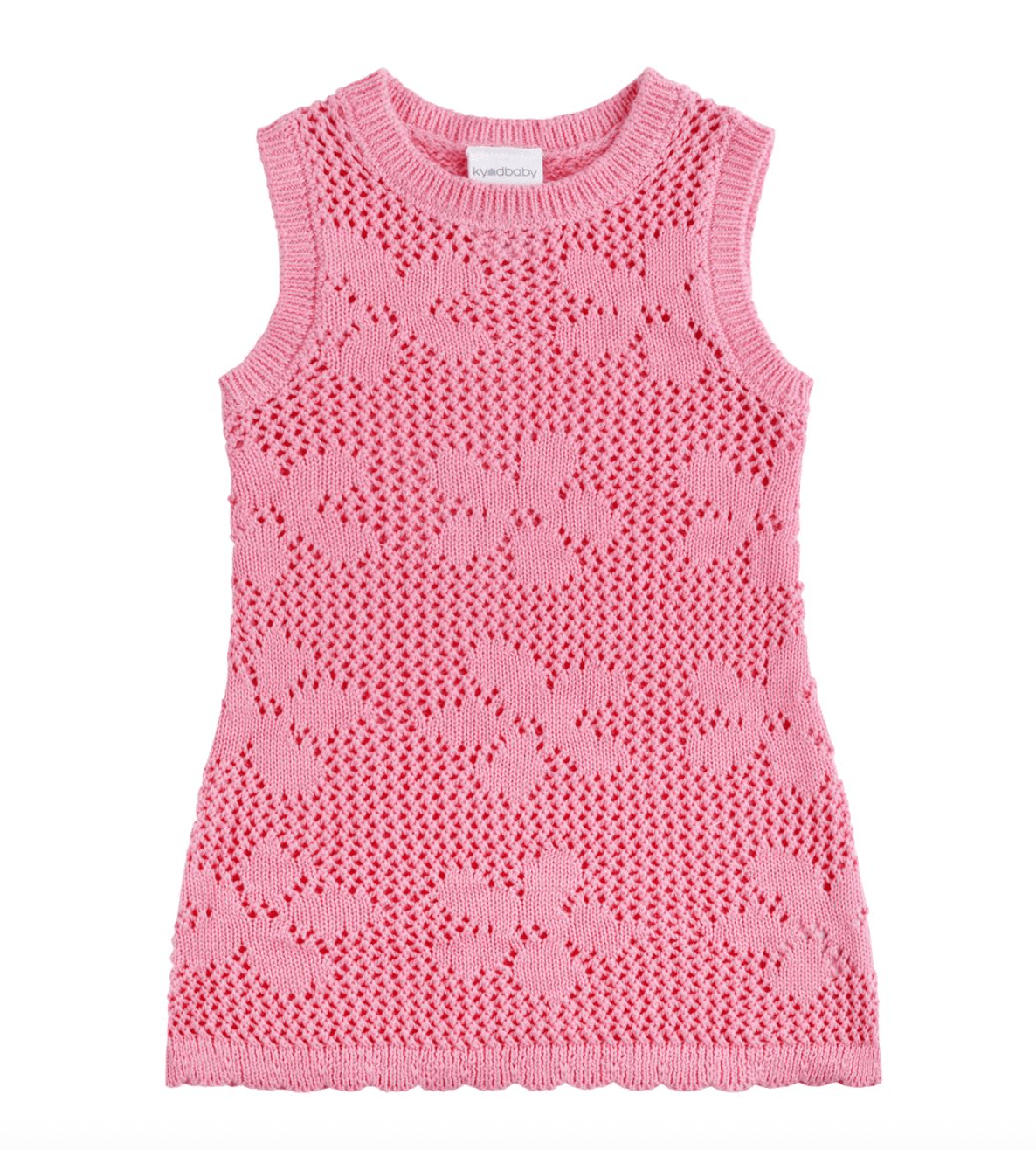 Kynd Baby Crochet Dress-Strawberry