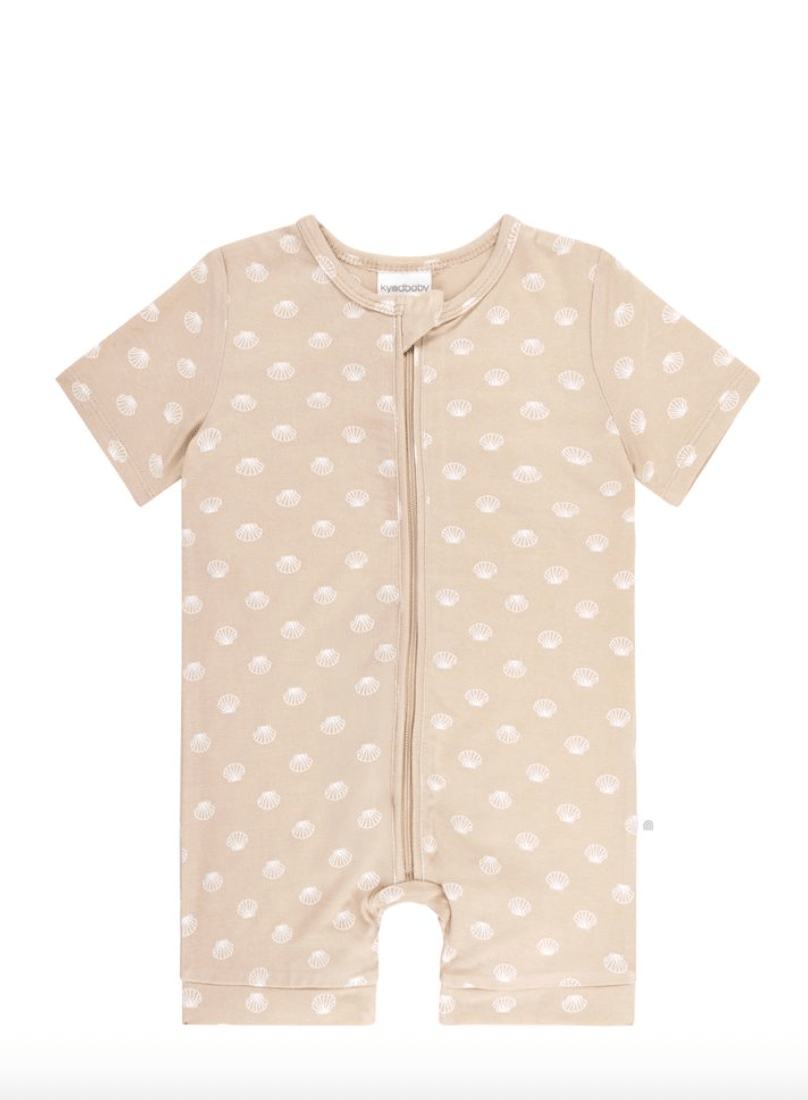 Kynd Baby Day or Night Onsie Short Sleeve-Seashells