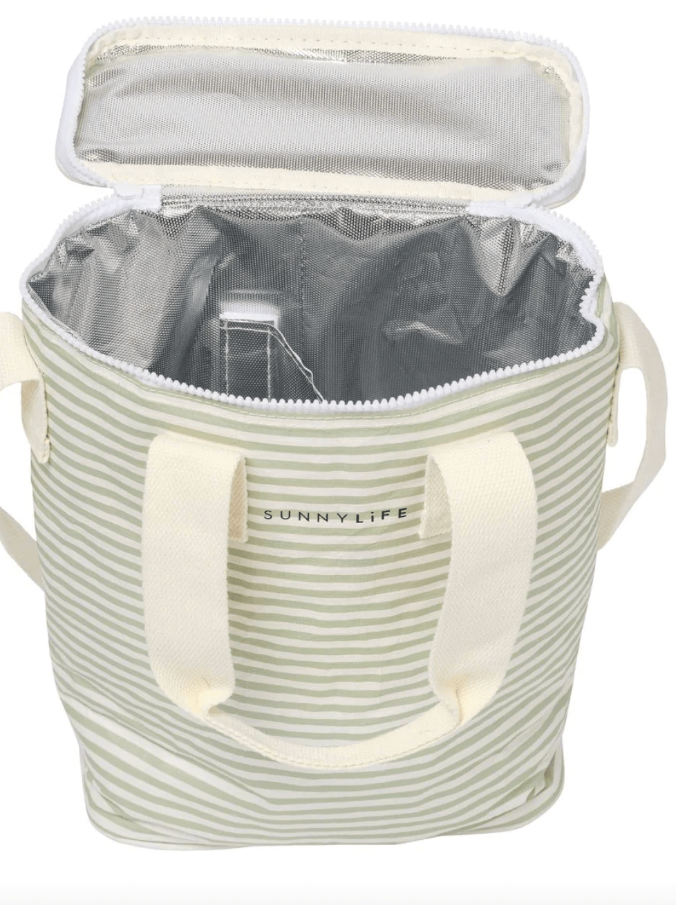 Sunny life Light Cooler Drinks Bag-Sea Sage Stripe