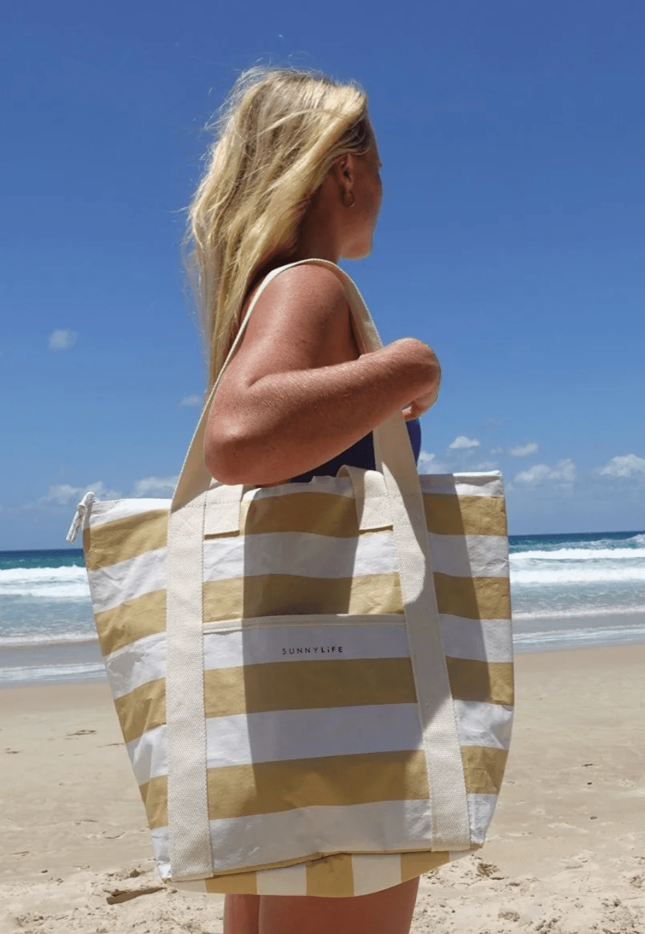Sunny life Light Cooler Tote-Butternut Stripe