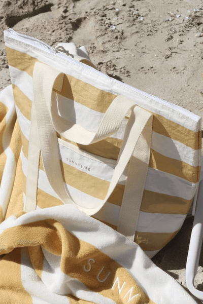 Sunny life Light Cooler Tote-Butternut Stripe