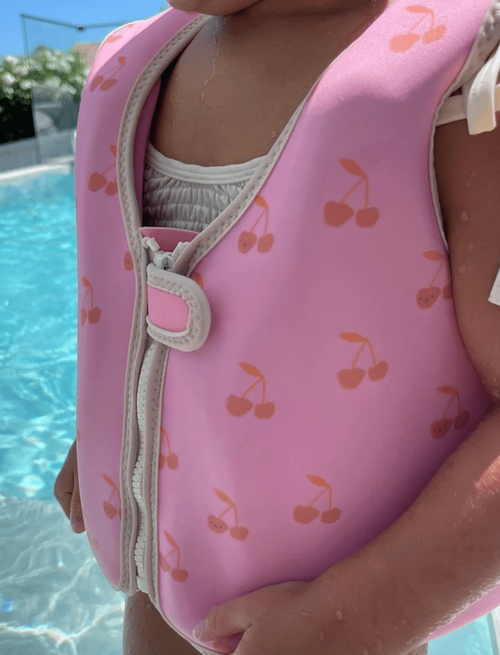 Sunny life Kids Swim Vest-Cotton Candy Cherry