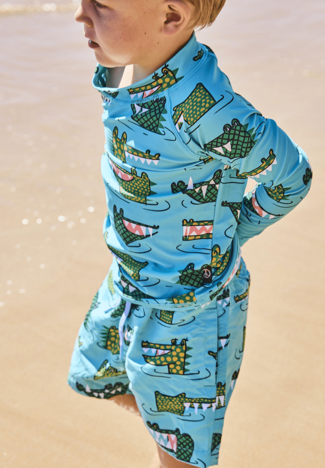 Kip and Co Crocodile Rock Green Boardies