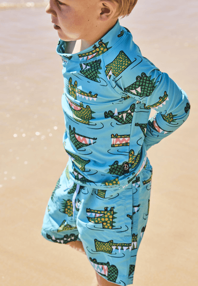 Kip and Co Crocodile Rock Green Boardies
