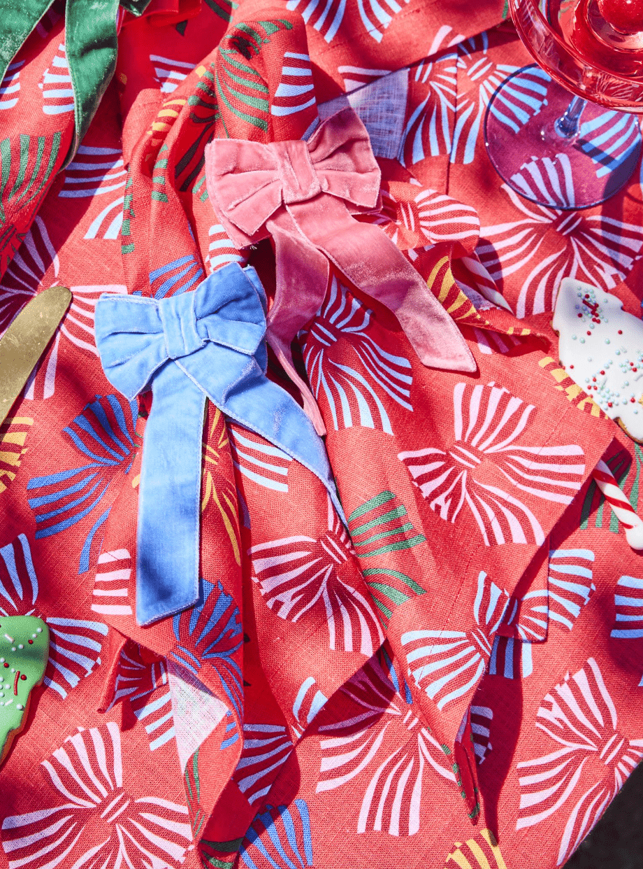 Kip and Co Festive Bow 4P Napkin Set