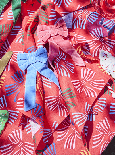 Kip and Co Festive Bow 4P Napkin Set