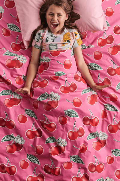 Kip & Co Cherry Blossom Organic Cotton Single Quilt Cover