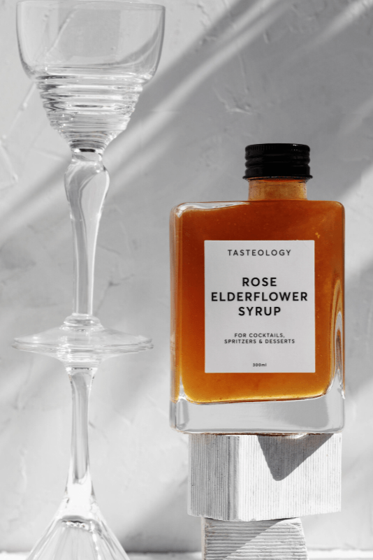 Tasteology Rose  Elderflower Syrup