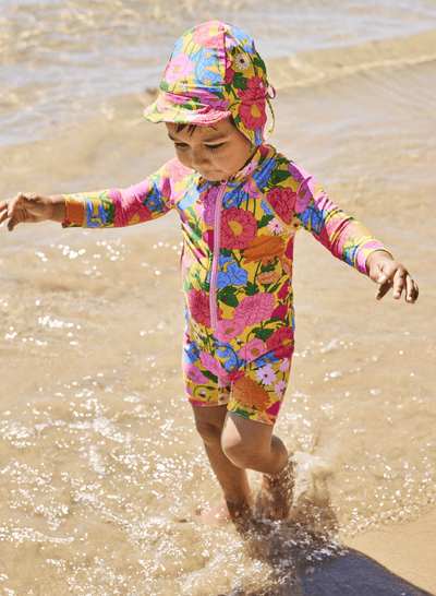 Kip and Co Follow The Sun Long Sleeve Zip Bathers