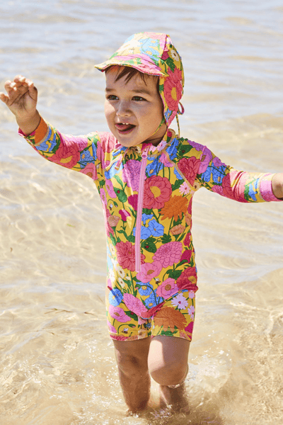 Kip and Co Follow The Sun Long Sleeve Zip Bathers