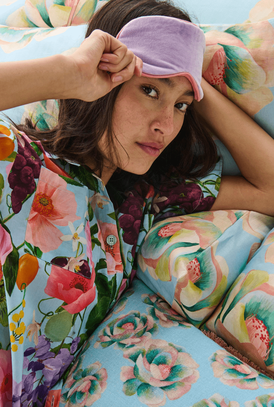 Kip and Co Lilac Velvet Eye Mask