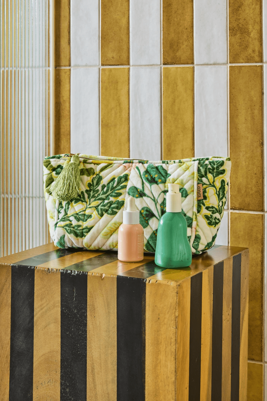 Kip and Co Wander Velvet Toiletry Bag