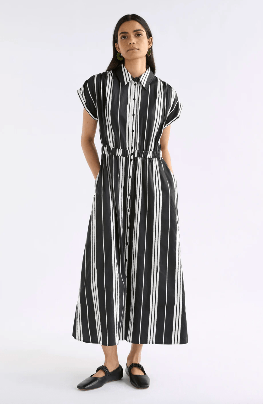 Elk The Label Reza Shirt Dress Black
