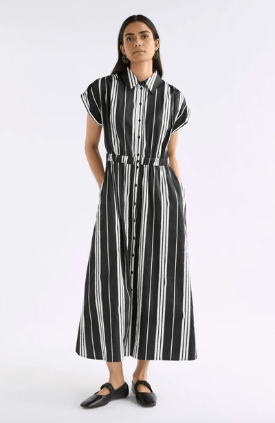 Elk The Label Reza Shirt Dress Black