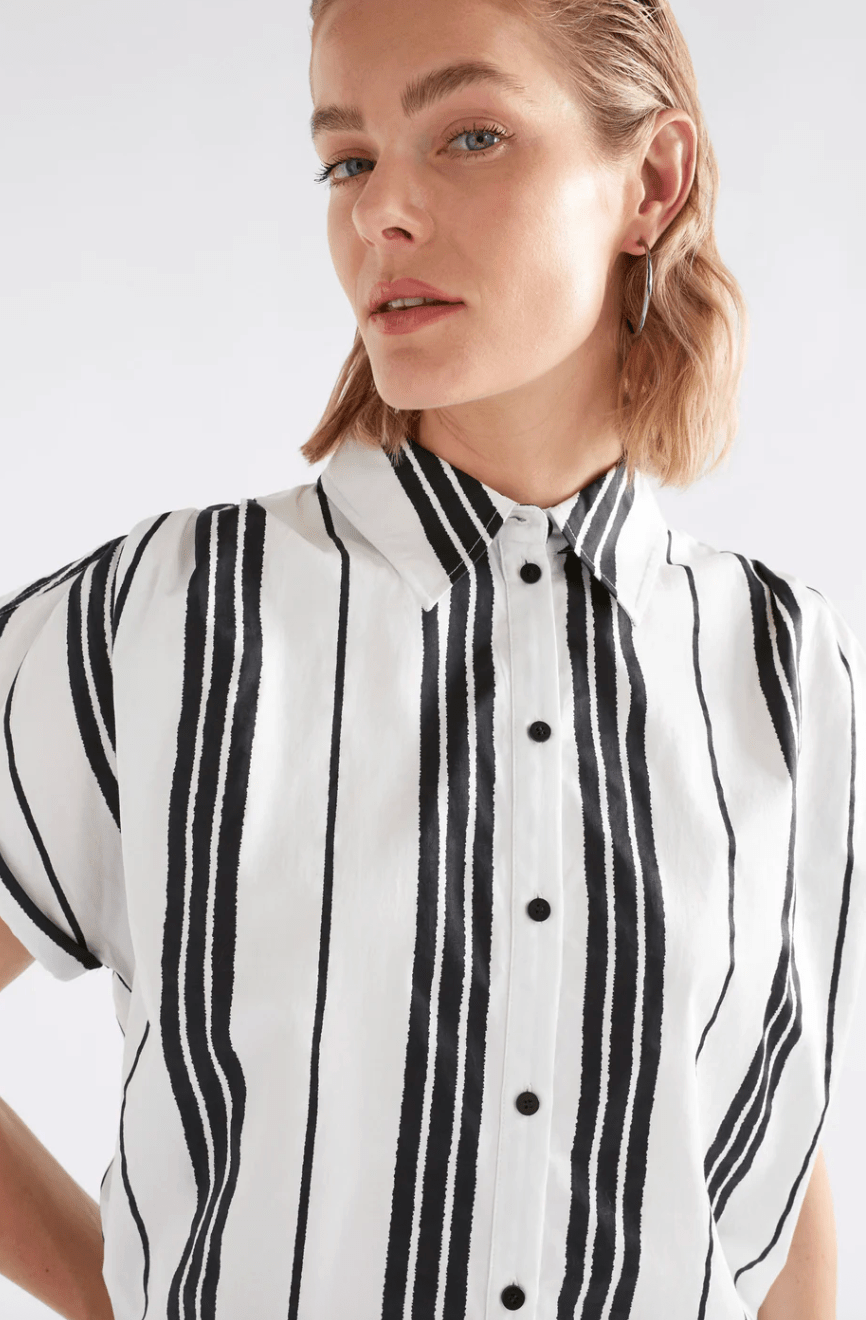 Elk The Label Reza Shirt Fez Print White