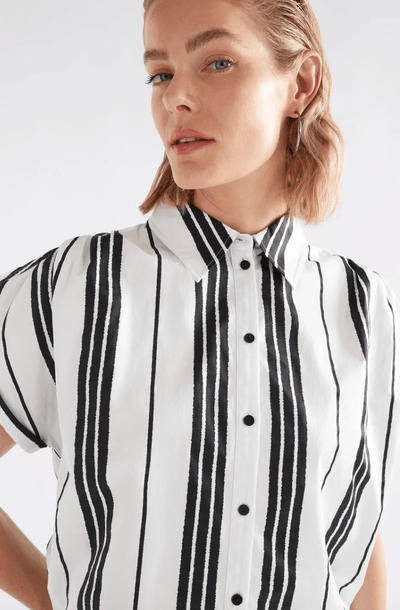 Elk The Label Reza Shirt Fez Print White