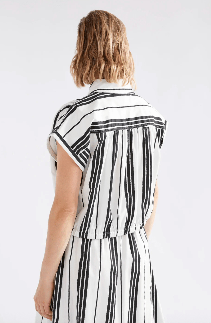 Elk The Label Reza Shirt Fez Print White