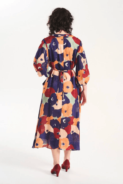 Olga De Polga Zahara Robe Peach in Tencel Voile