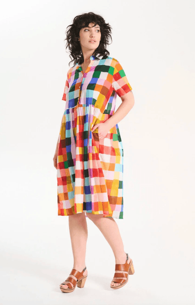 Olga De Polga Tessera Villa Dress Long Medina in Cotton Voile