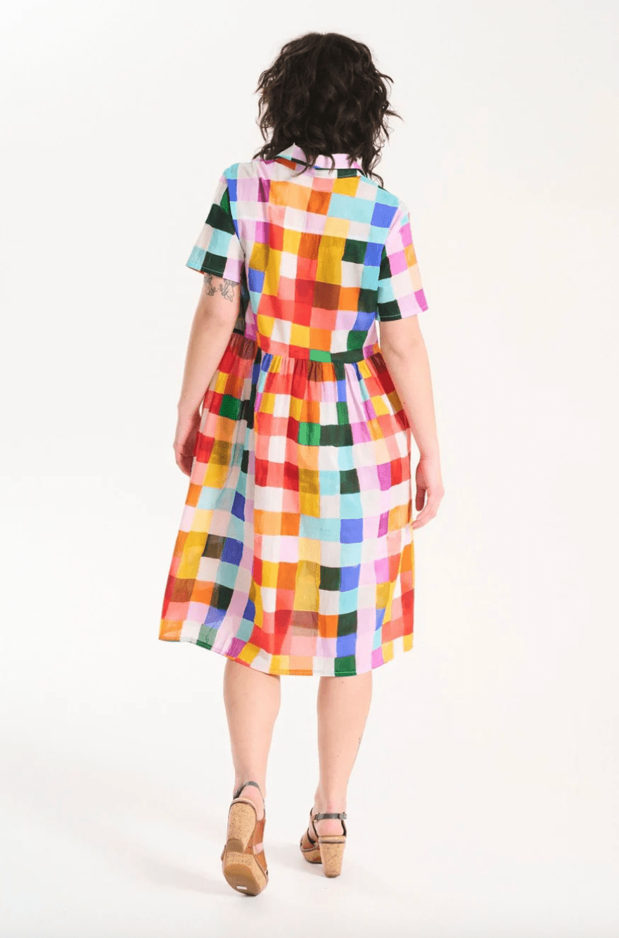 Olga De Polga Tessera Villa Dress Long Medina in Cotton Voile