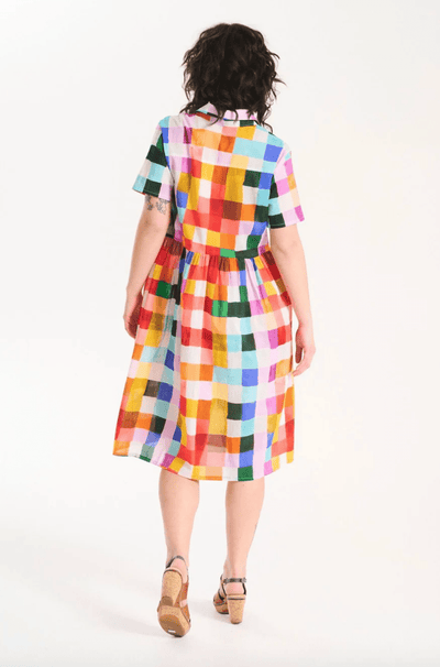 Olga De Polga Tessera Villa Dress Long Medina in Cotton Voile