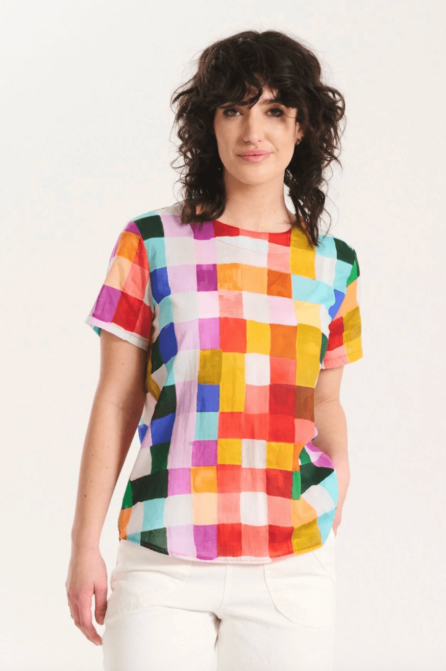 Olga De Polga Tessera Top Medina in Cotton Voile