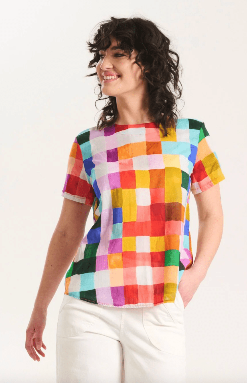 Olga De Polga Tessera Top Medina in Cotton Voile