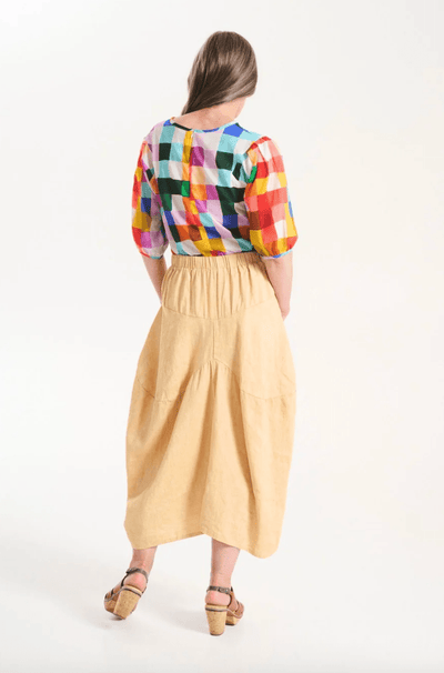 Olga De Polga Milwaukee Venice Beach Skirt Butter in Linen