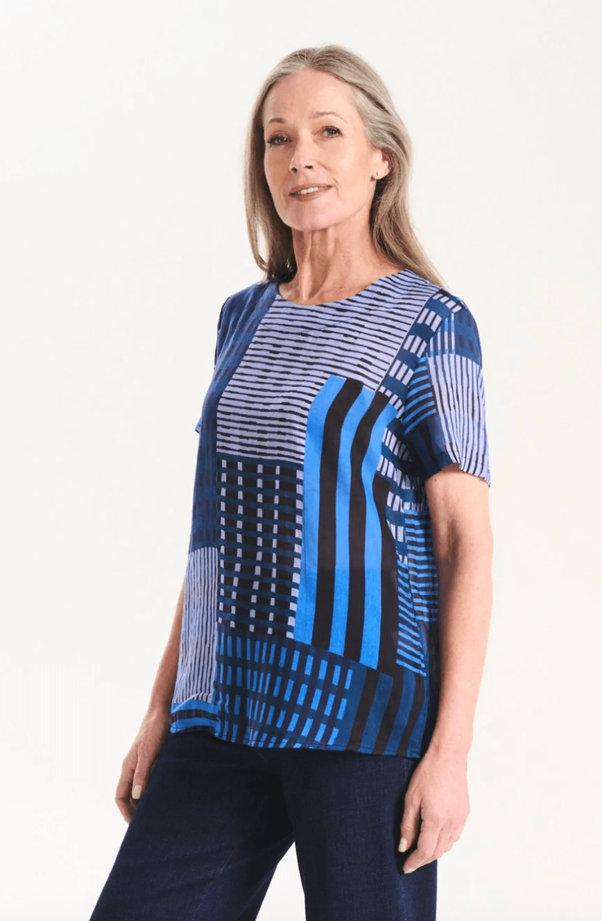 Olga De Polga Metro Top Midnight in Cotton Voile