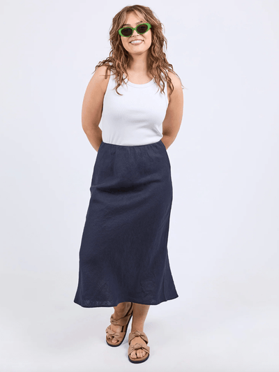 Elm Eleni Dark Sapphire Navy Skirt