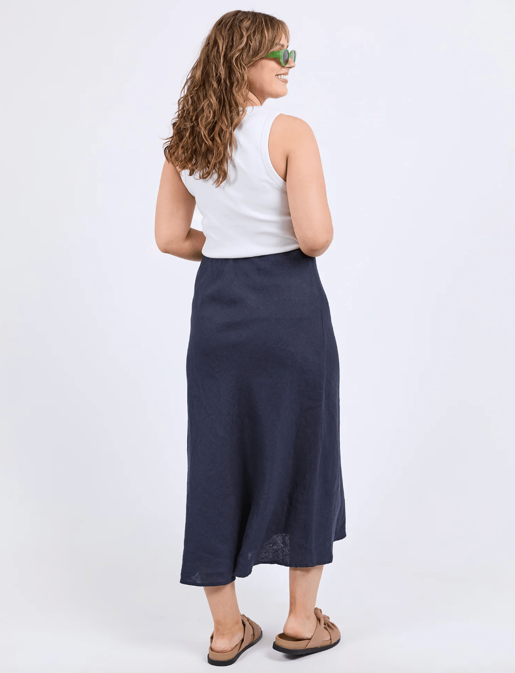 Elm Eleni Dark Sapphire Navy Skirt