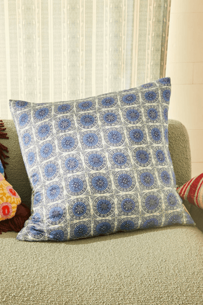 Sage and Clare Gabriella Cushion Azure