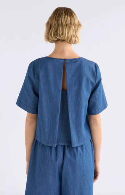 Elk the Label Mid Blue Denim Honnor Top