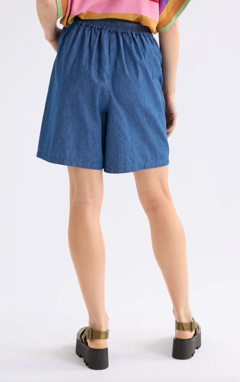 Elk the Label Mid Blue Denim Strom Short