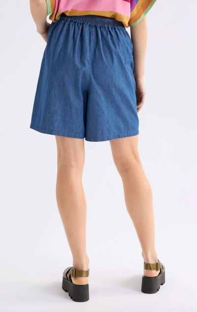 Elk the Label Mid Blue Denim Strom Short