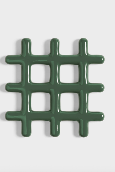 Klevering Trivet Grid Green