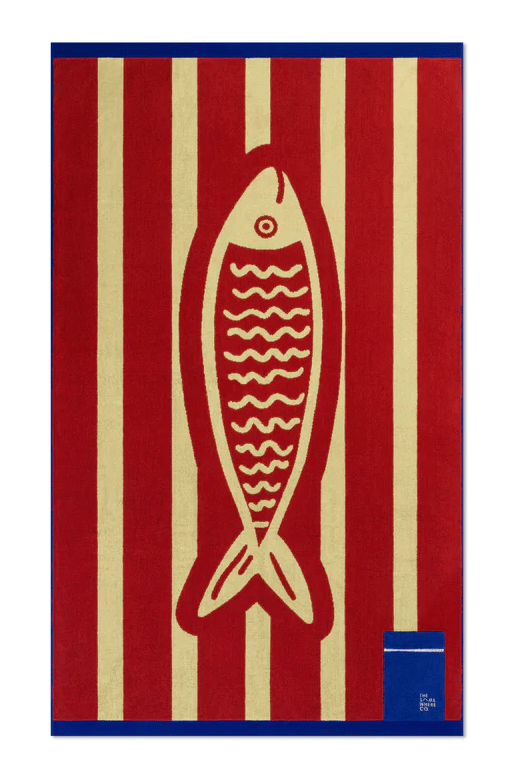 The Somewhere Co Overboard Beach Towel