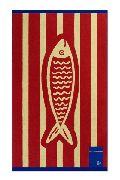 The Somewhere Co Overboard Beach Towel