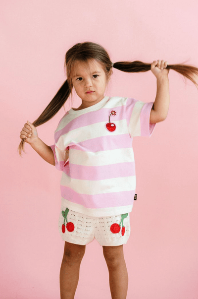 Rock Your Kid Boxy Tee Pink
