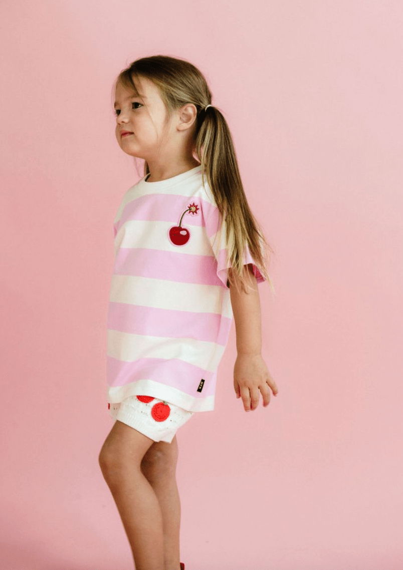 Rock Your Kid Boxy Tee Pink