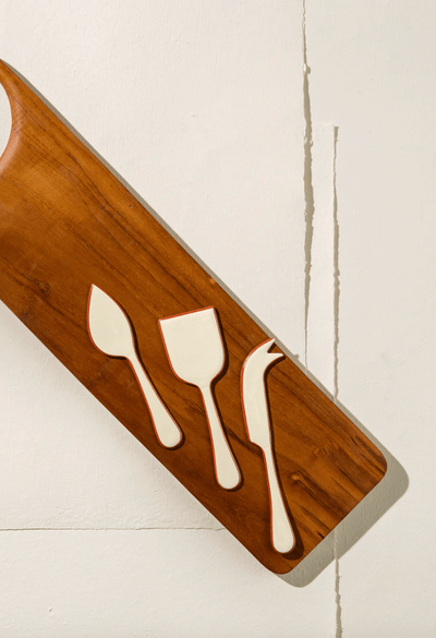 Alder Enamel Cheese Set Cream