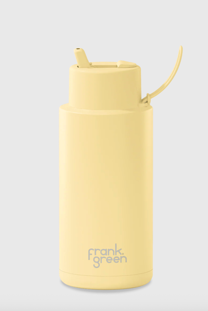Frank Green 34oz Ceramic Reusable Bottle with Flip Straw Lid