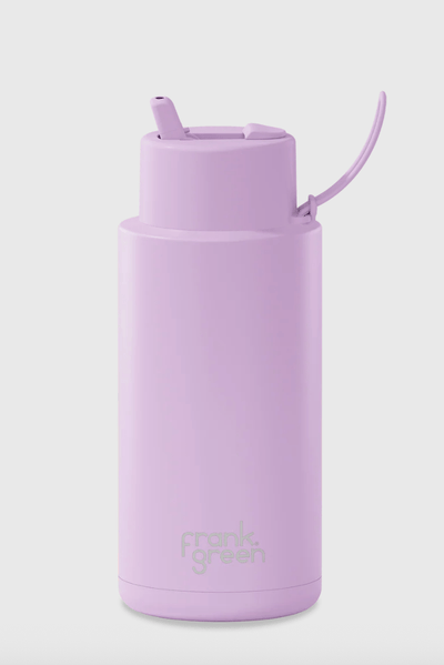 Frank Green 34oz Ceramic Reusable Bottle with Flip Straw Lid
