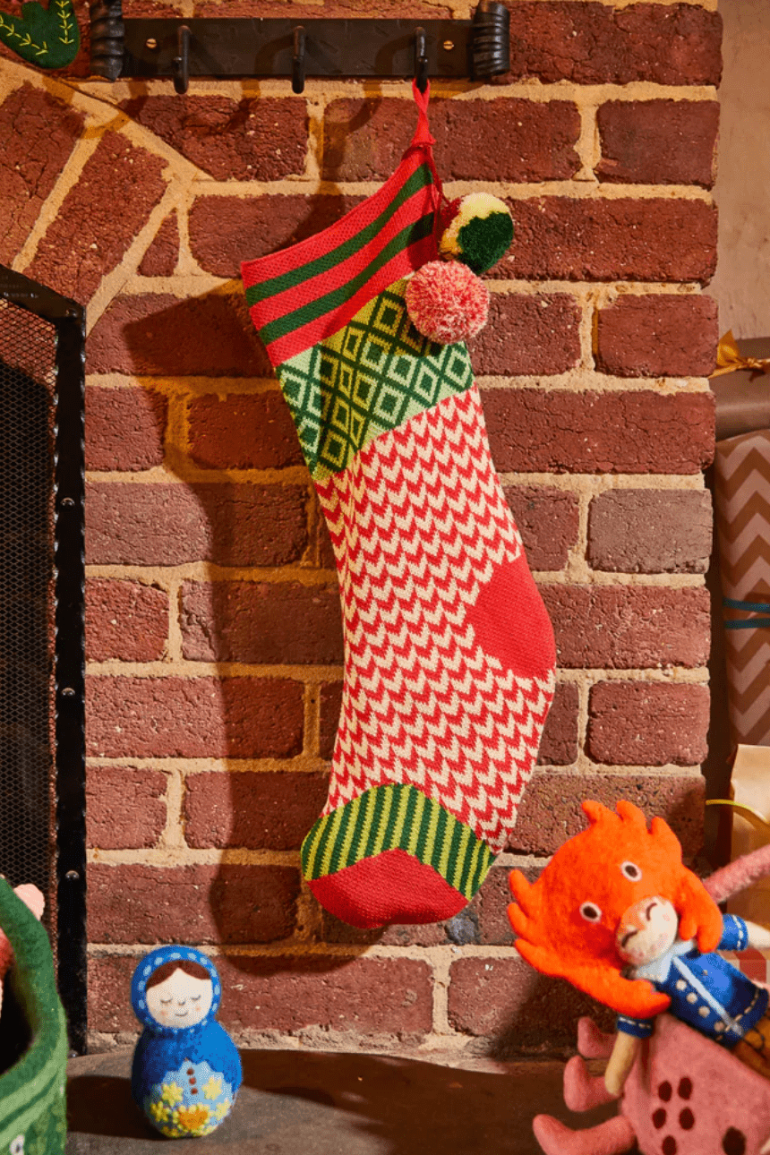 Sage and Clare Palmina Knitted Stocking