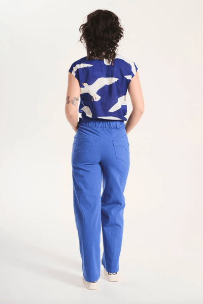 Olga De Polga Peggy Fina Long Pants Blue in Cotton